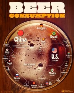 The Top 15 Countries with the Highest Beer Consumption Per Capita Countries with the highest beer consumption in the world.